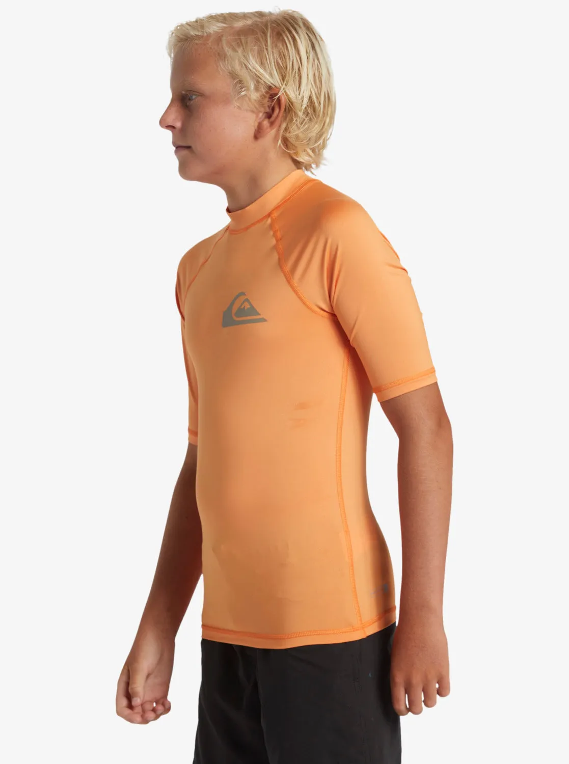 Boys 8-16 Everyday UPF 50 Short Sleeve Rashguard - Tangerine sold by Quiksilver product image thumbnail 3