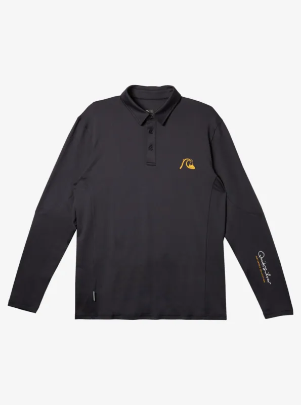 Waterman Waterman Piscator Polo Long Sleeve UPF 50 Surf T-Shirt - Black sold by Quiksilver