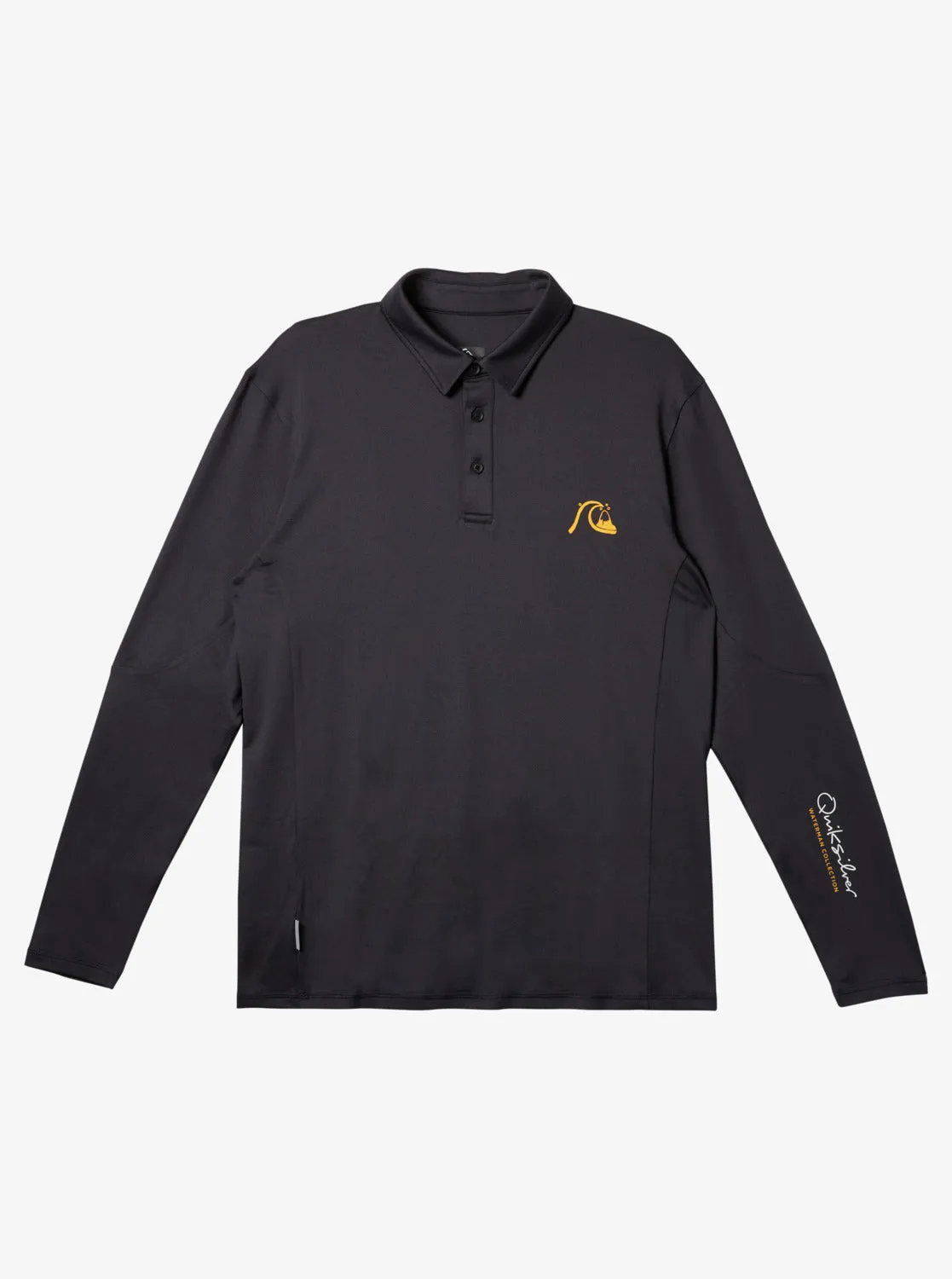 Waterman Waterman Piscator Polo Long Sleeve UPF 50 Surf T-Shirt - Black sold by Quiksilver