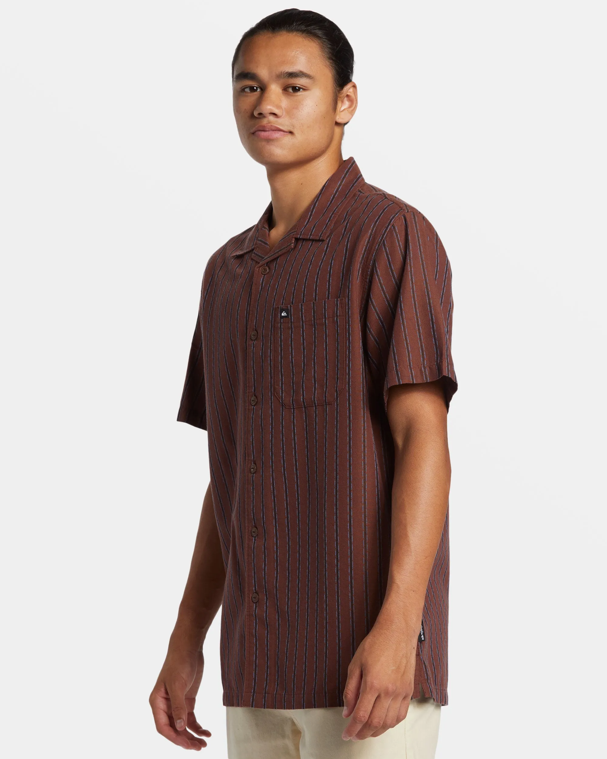 Casa Casual Short Sleeve Shirt - Brown Stone Casa Ss sold by Quiksilver product image thumbnail 4