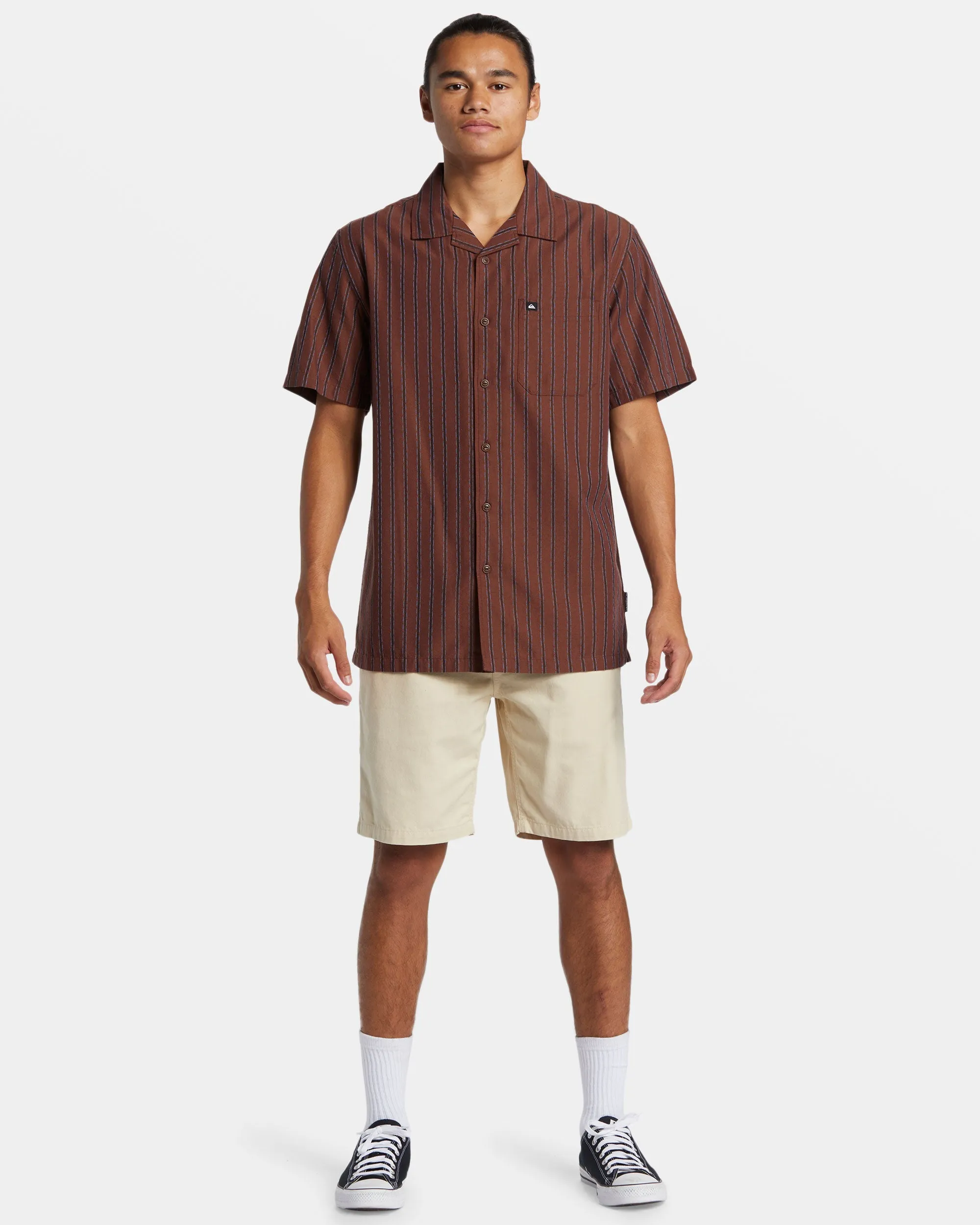 Casa Casual Short Sleeve Shirt - Brown Stone Casa Ss sold by Quiksilver product image thumbnail 3