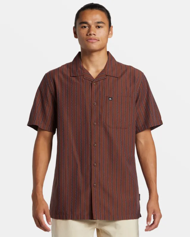 Casa Casual Short Sleeve Shirt - Brown Stone Casa Ss sold by Quiksilver