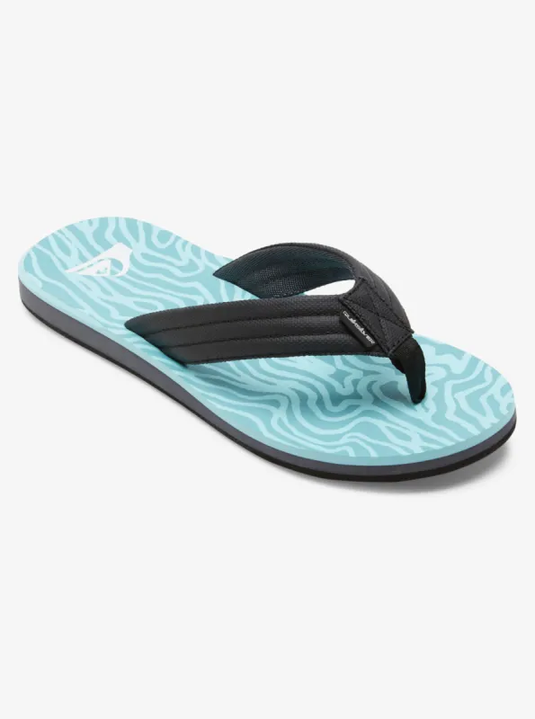 Carver Print Sandals - Blue 7 sold by Quiksilver