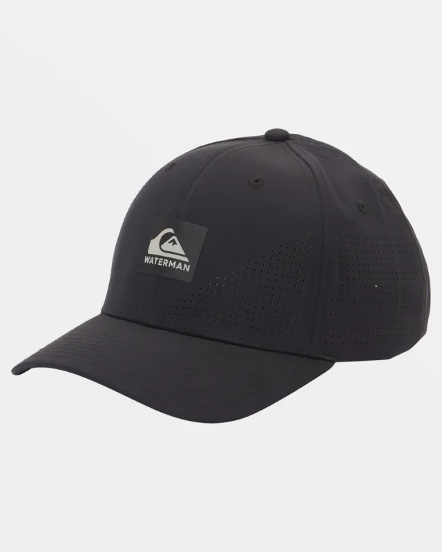 Waterman Perf Turf Snapback Hat - Black sold by Quiksilver