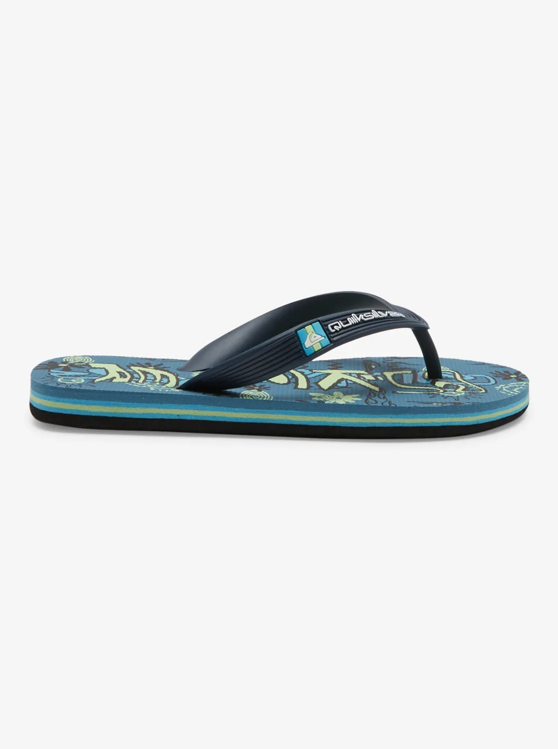 Boys 8-16 Molokai Flip-Flops - Black/Green/Blue sold by Quiksilver product image thumbnail 2