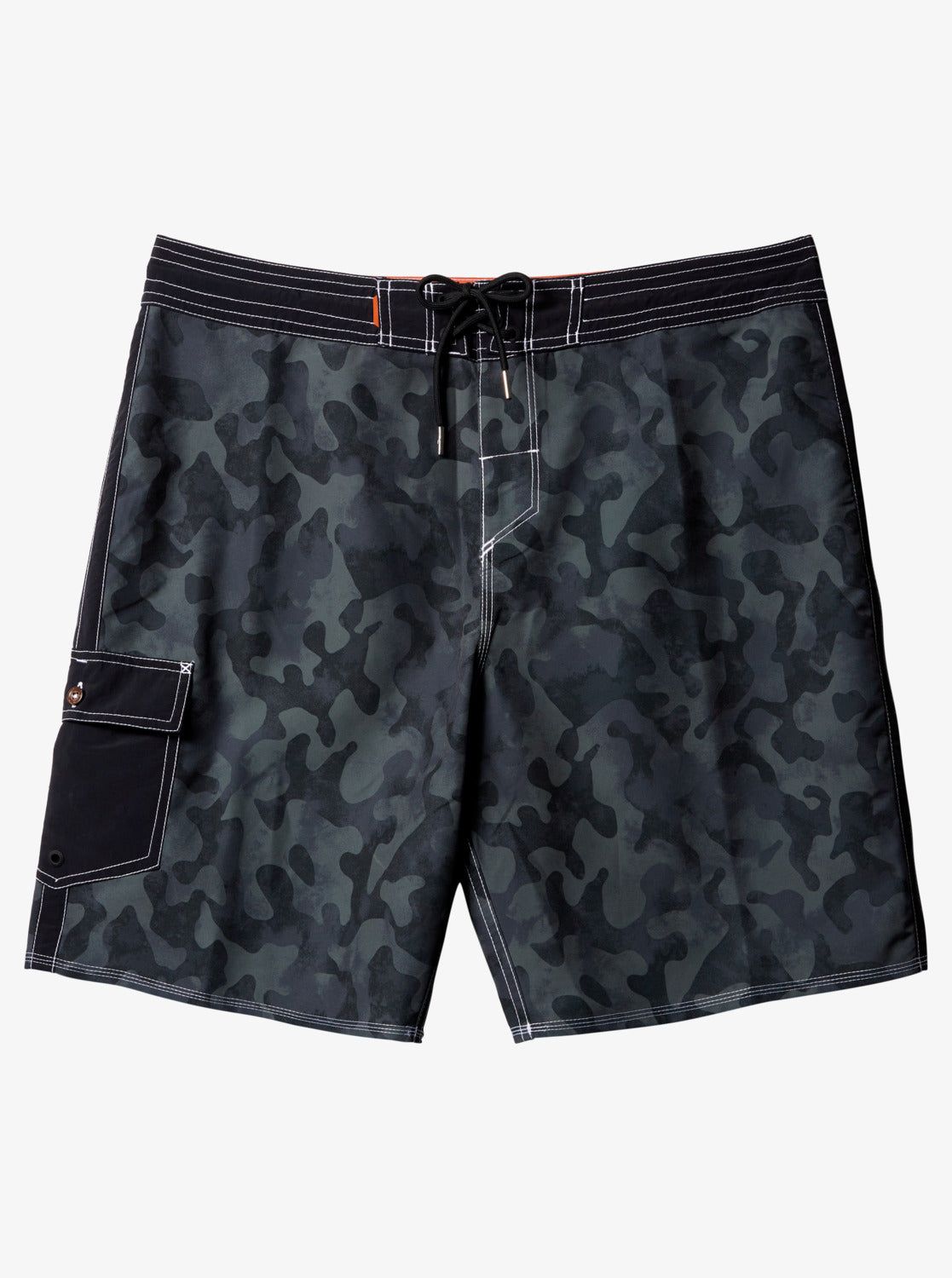 Waterman Throwback Camo 19" Boardshorts - Black Throwback Fade sold by Quiksilver