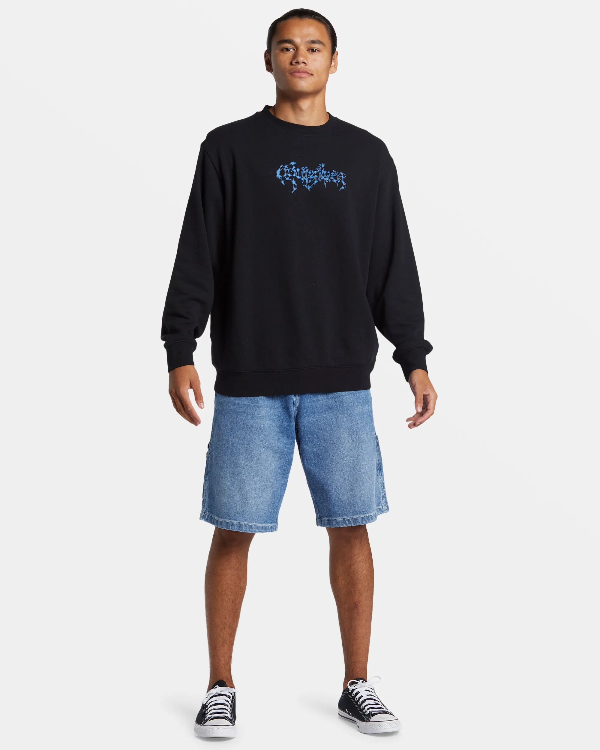 Graphic Crewneck Sweatshirt - Black sold by Quiksilver product image thumbnail 3