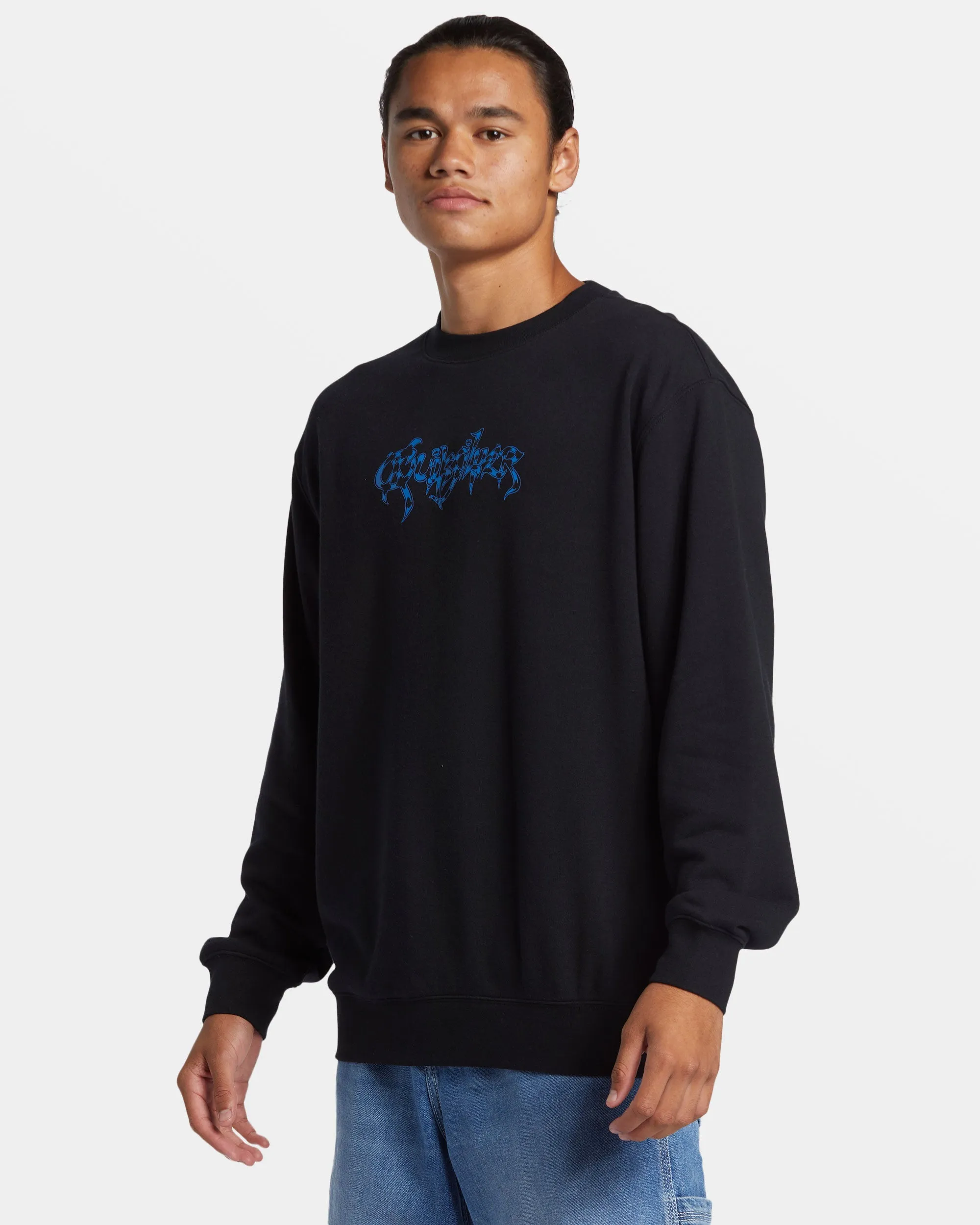 Graphic Crewneck Sweatshirt - Black sold by Quiksilver product image thumbnail 4
