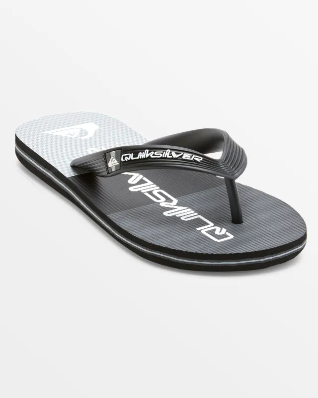 Boys 8-16 Molokai Art II Sandal - Black/Black/Grey made by Quiksilver