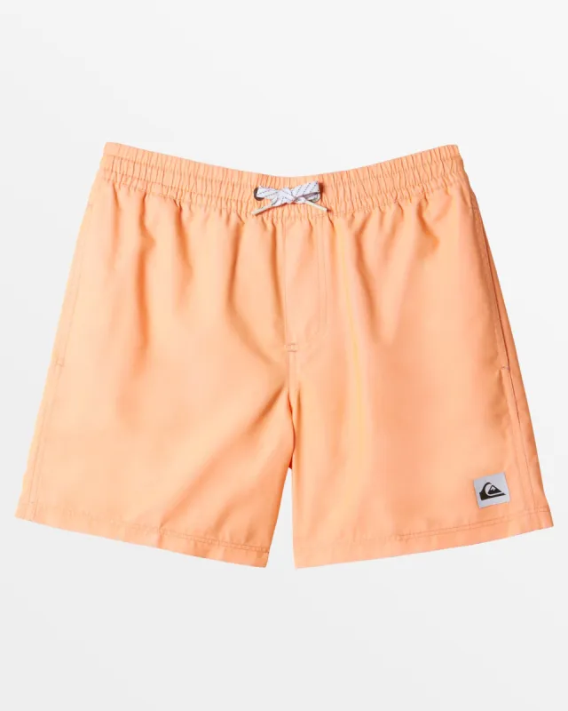 Boys 2-7 Everyday Solid Volley 12" Boardshort - Papaya Punch sold by Quiksilver