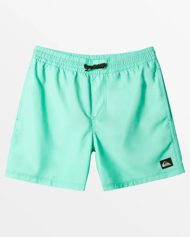 Boys 2-7 Everyday Solid Volley 12" Boardshort - Beveled Glass sold by Quiksilver