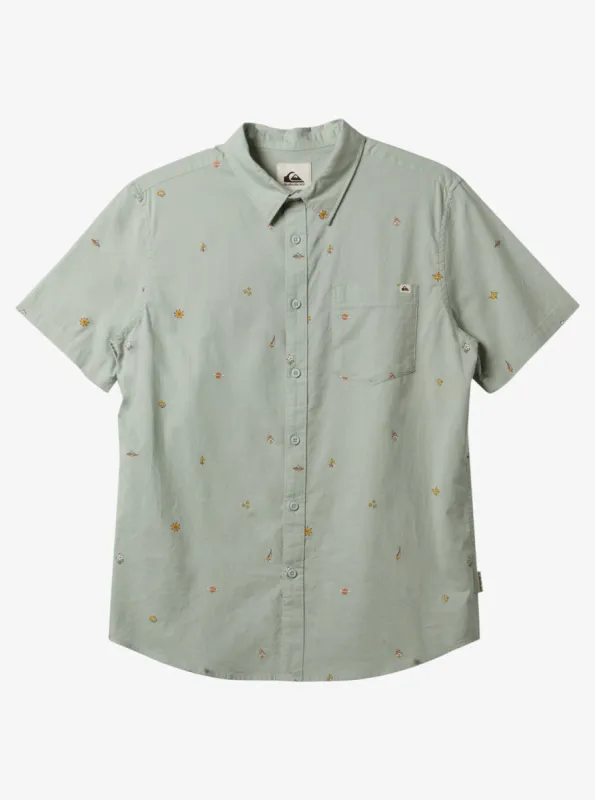Boys 8-16 Apero Classic Short Sleeve Woven Shirt - Cloud Blue Aop Mix Bag Ss sold by Quiksilver