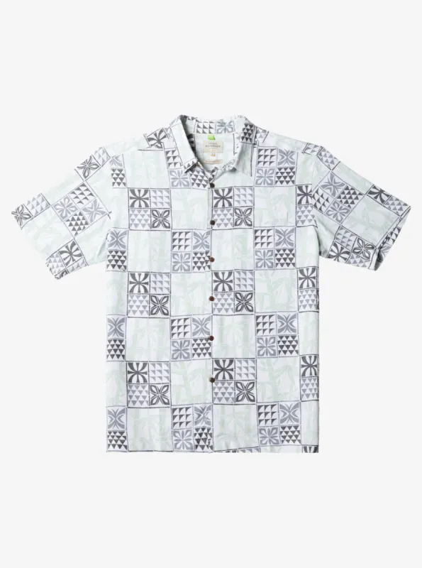 Waterman Plaid Flight Short Sleeve Shirt - White Checked Flight sold by Quiksilver