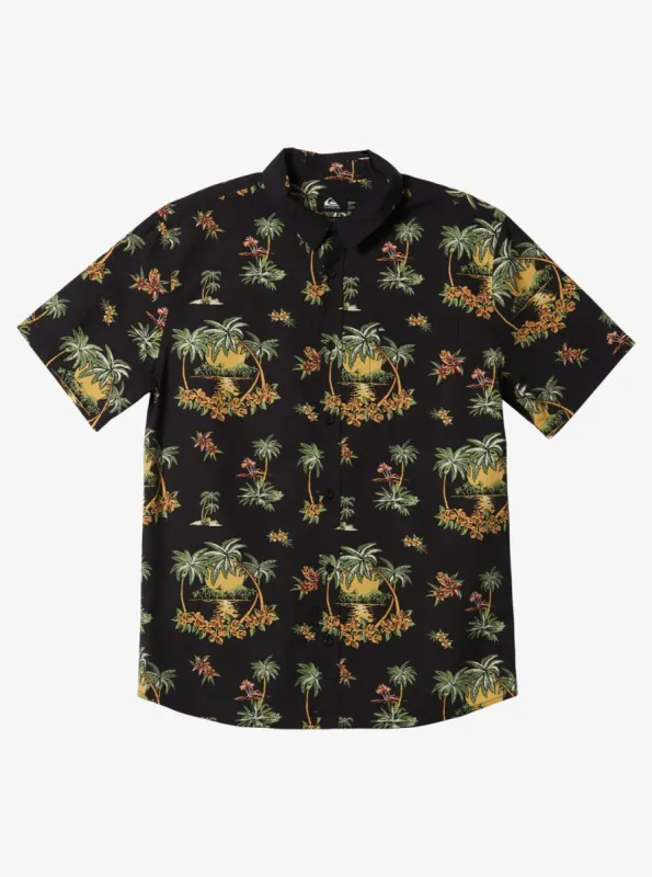 Palm Spritz Short Sleeve Woven Shirt - Black Palm Spritz sold by Quiksilver