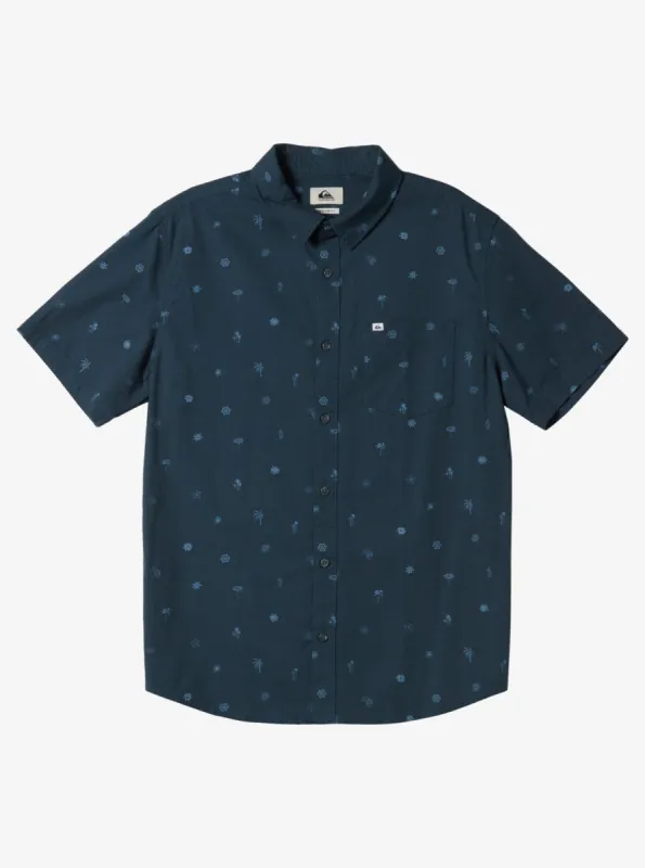Heat Wave Short Sleeve Woven Shirt - Midnight Navy Heat Waves sold by Quiksilver