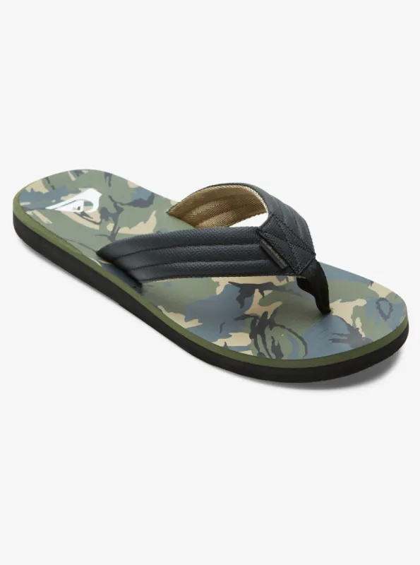 Carver Print Sandals - Black/Green/Grey sold by Quiksilver
