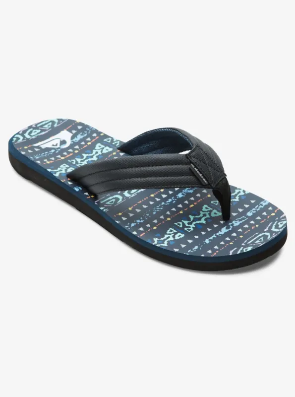 Carver Print Sandals - Blue/Blue/Black sold by Quiksilver