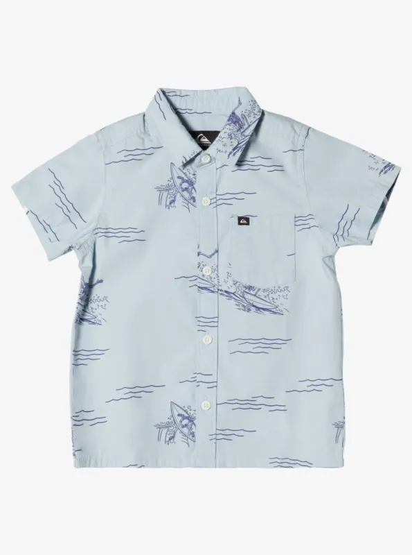 Boys 2-7 Get Cracking Short Sleeve Shirt - Celestial Blue sold by Quiksilver