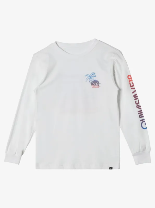 Boys 8-16 In The Jungle Long Sleeve T-Shirt - White sold by Quiksilver
