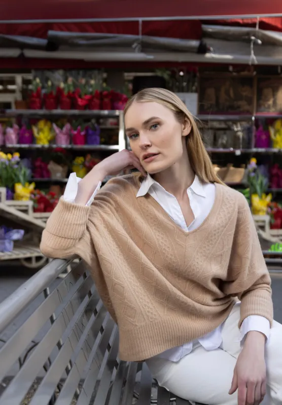 Cashmere Kendall Oversized Sweater sold by Quinn