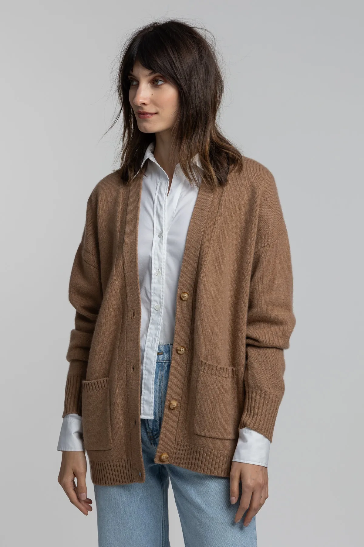 Cashmere Boyfriend Cardigan sold by Quinn product image thumbnail 2