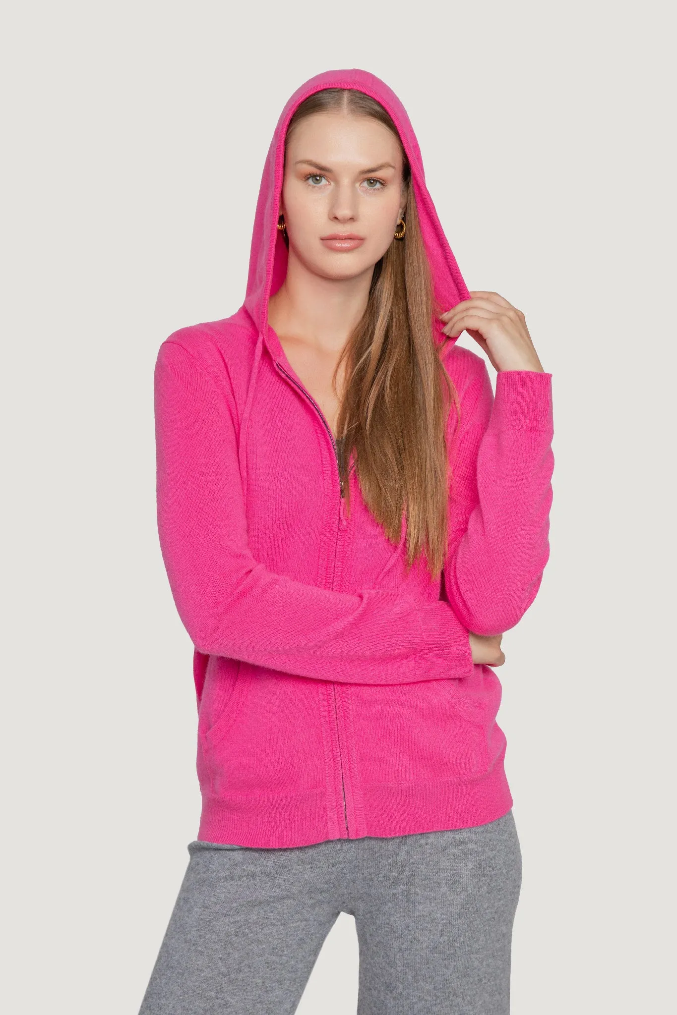 Cashmere Zip Up Hoodie sold by Quinn product image thumbnail 4
