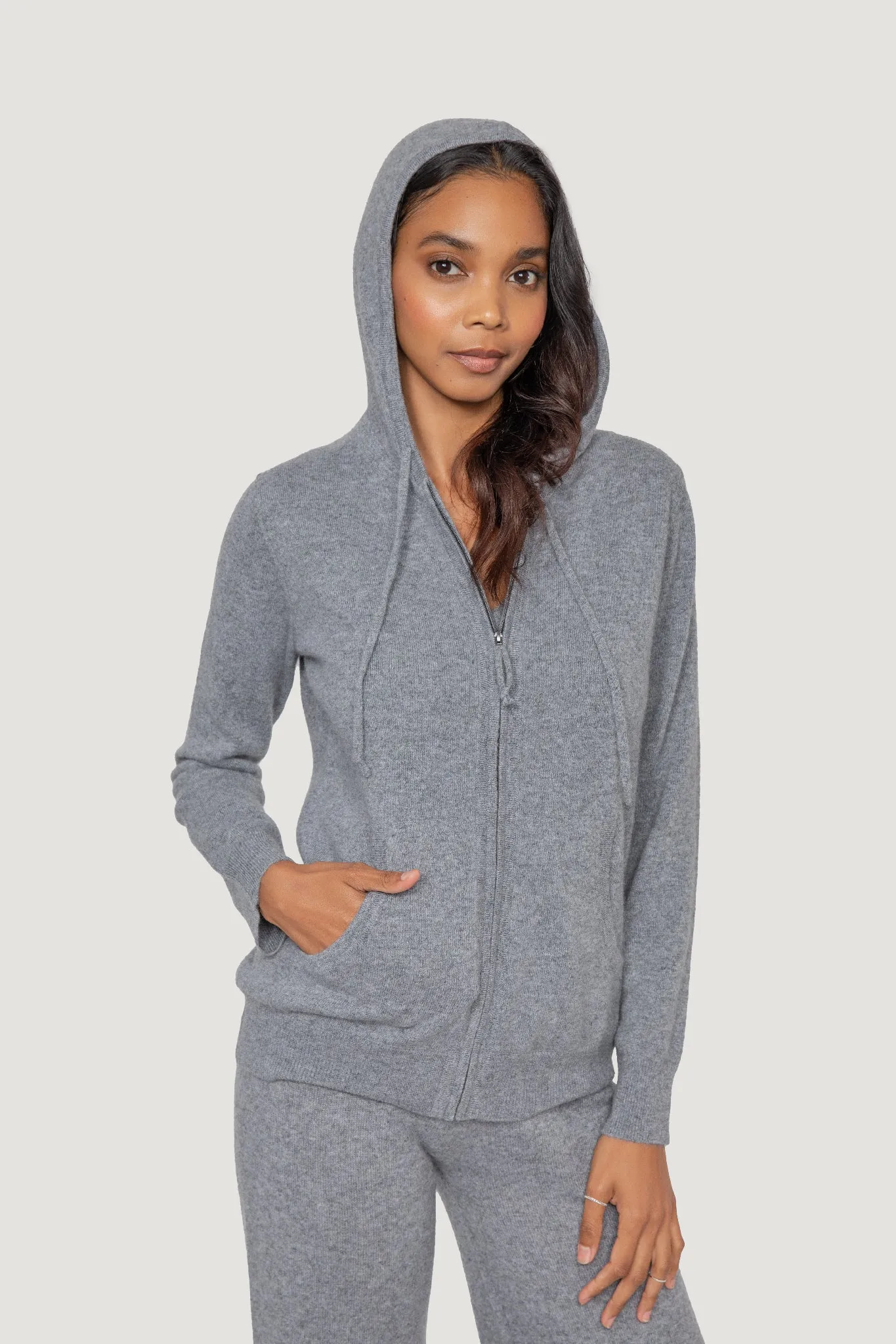 Cashmere Zip Up Hoodie sold by Quinn