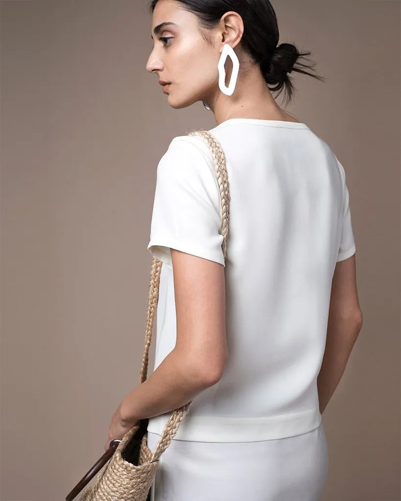 Leather Accent Dress sold by Quinn