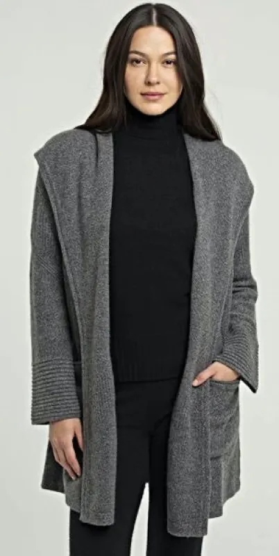 Cashmere Hooded Coatigan sold by Quinn