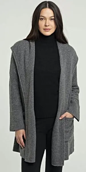 Cashmere Hooded Coatigan sold by Quinn