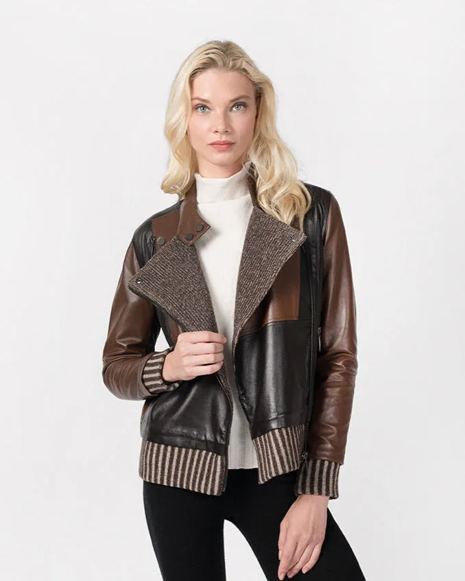 Fairfax Leather Jacket sold by Quinn