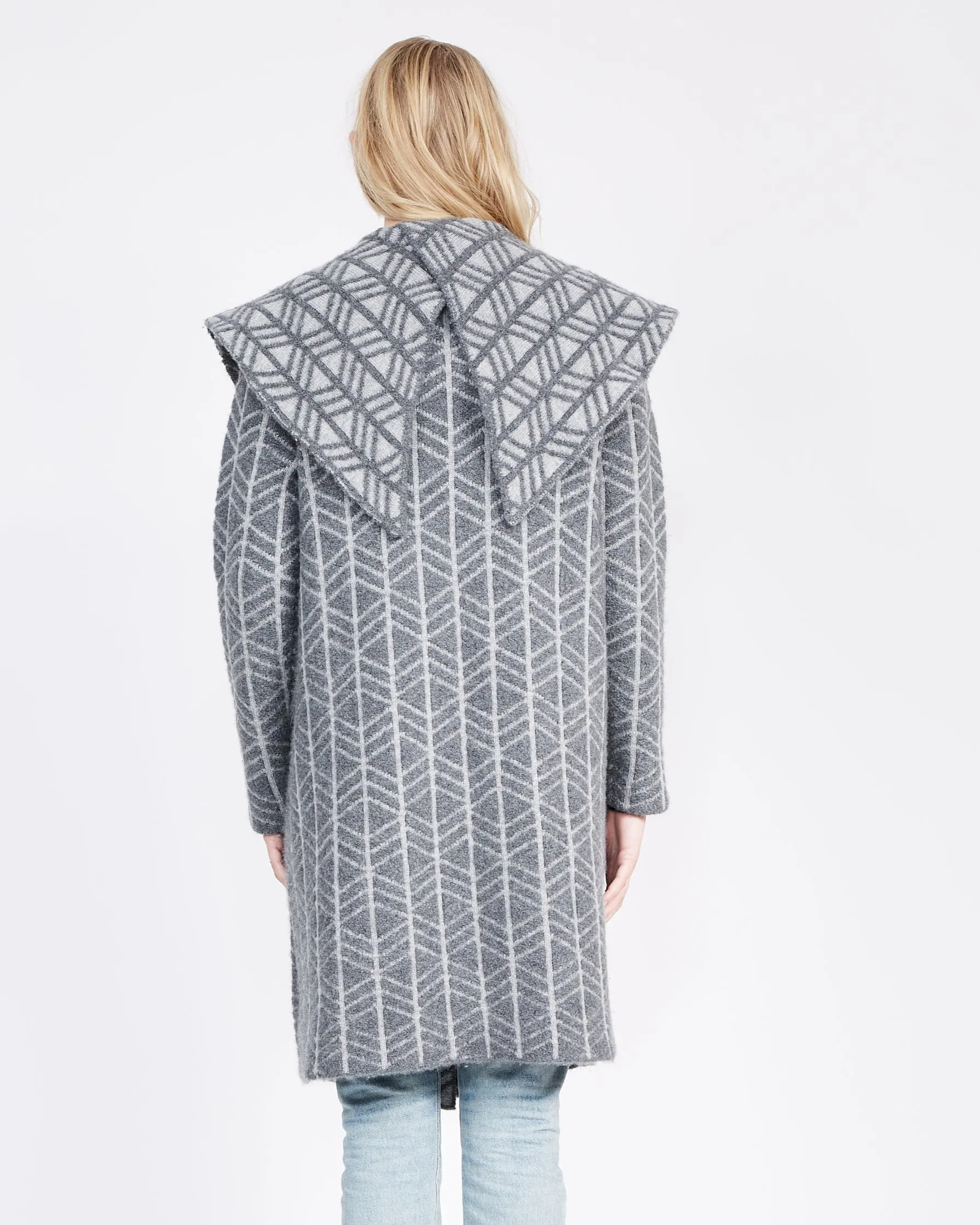 Cashmere Jacquard Coatigan sold by Quinn product image thumbnail 4