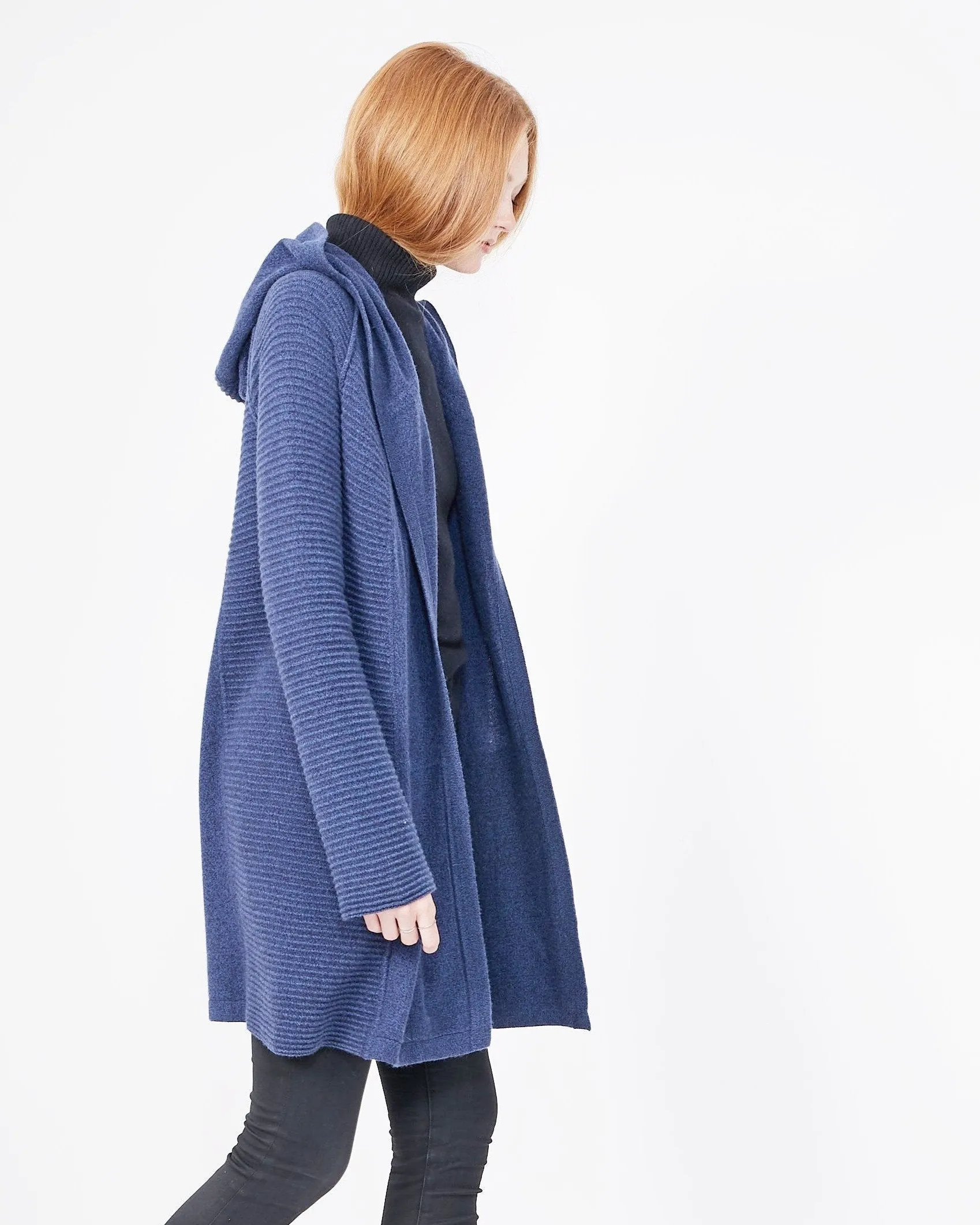 Cashmere Hooded Coatigan sold by Quinn product image thumbnail 4