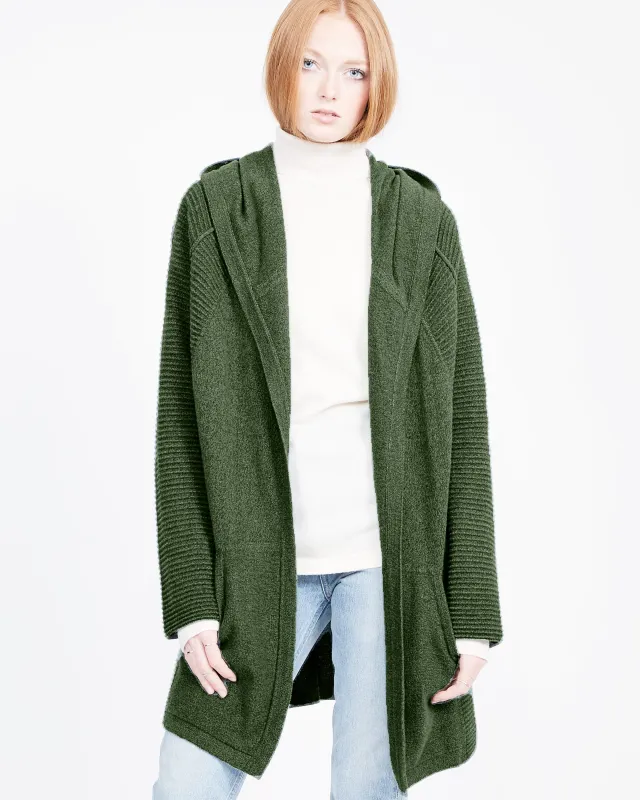 Cashmere Hooded Coatigan sold by Quinn