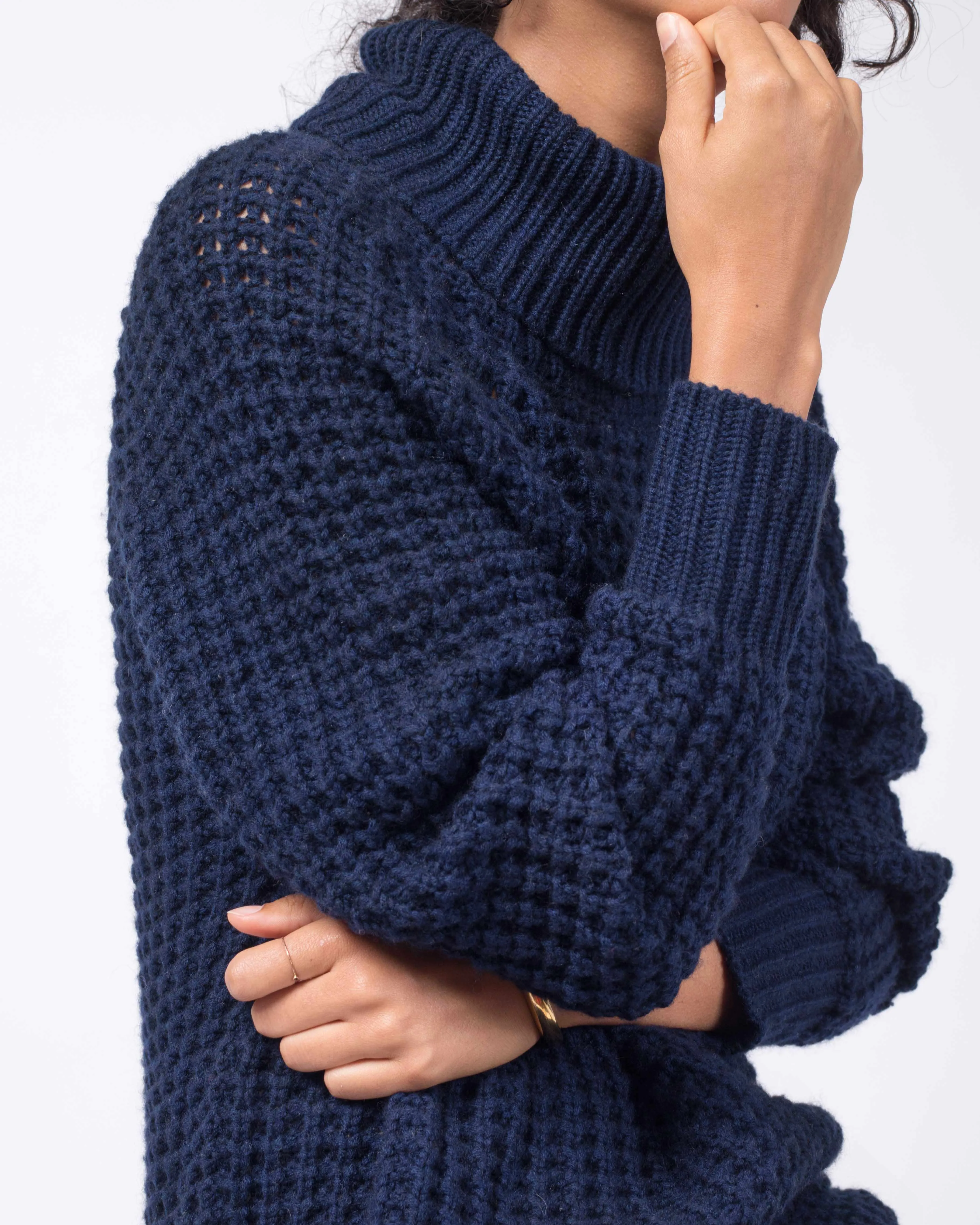 Cashmere Waffle Stitch Turtleneck sold by Quinn product image thumbnail 5