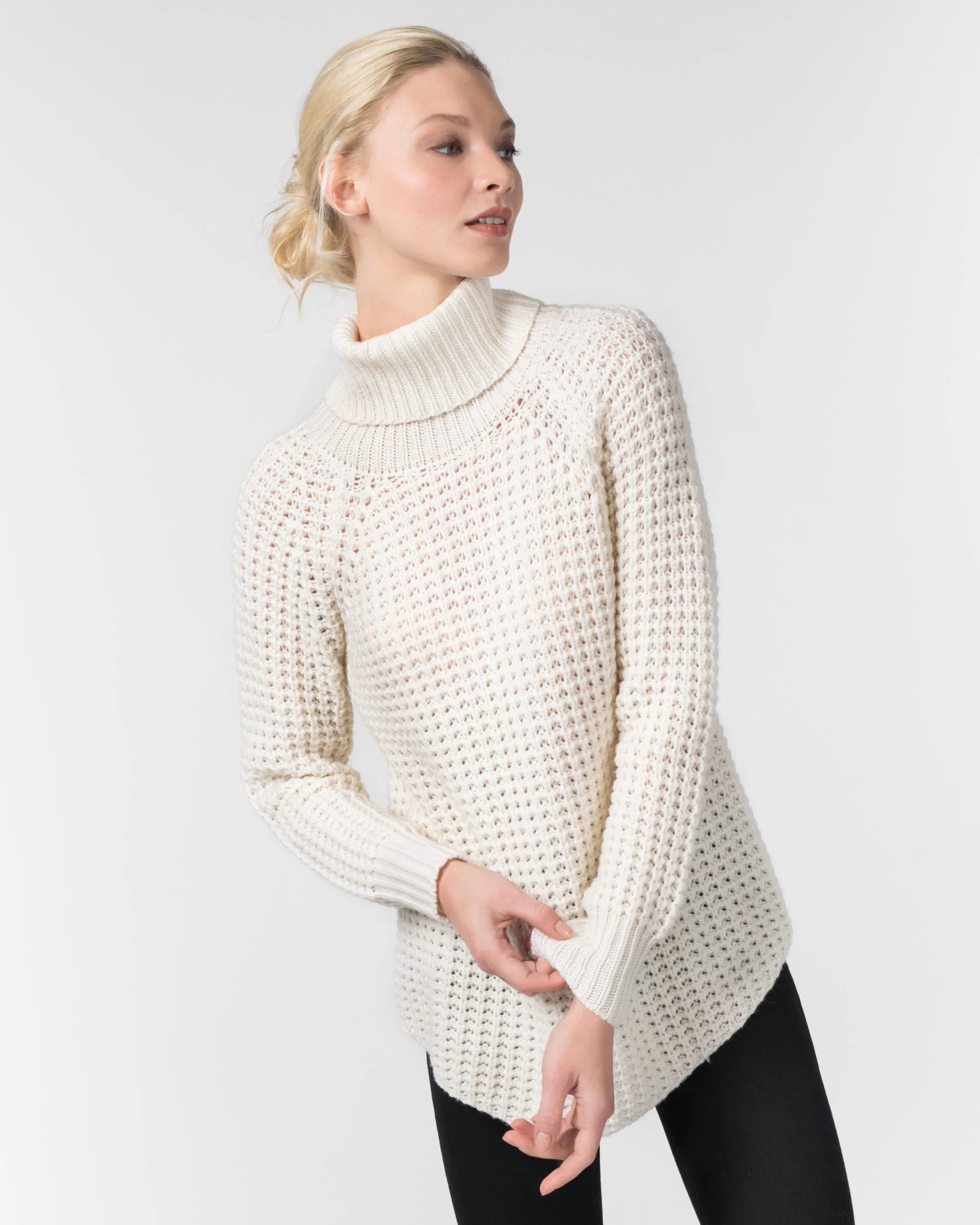 Cashmere Waffle Stitch Turtleneck sold by Quinn product image thumbnail 4