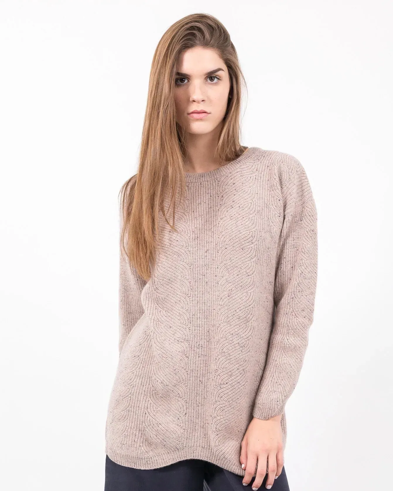 Cashmere Cable Tunic sold by Quinn