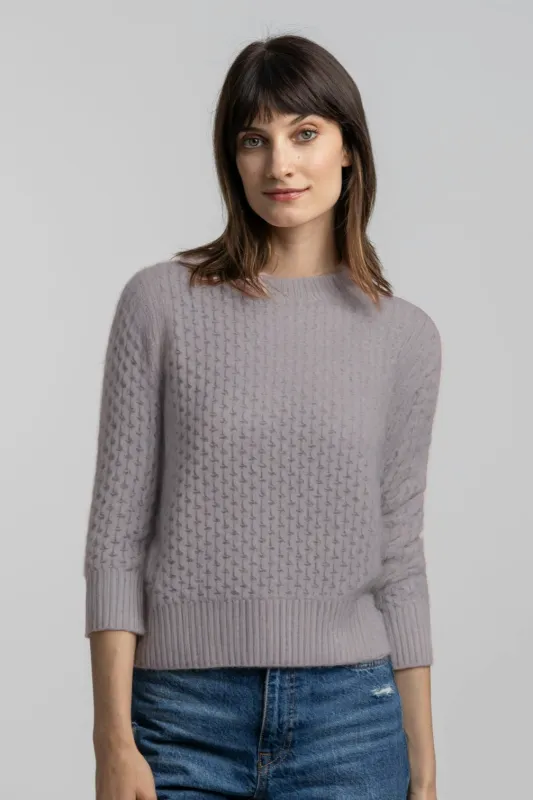 HoneyComb Cashmere Sweater sold by Quinn