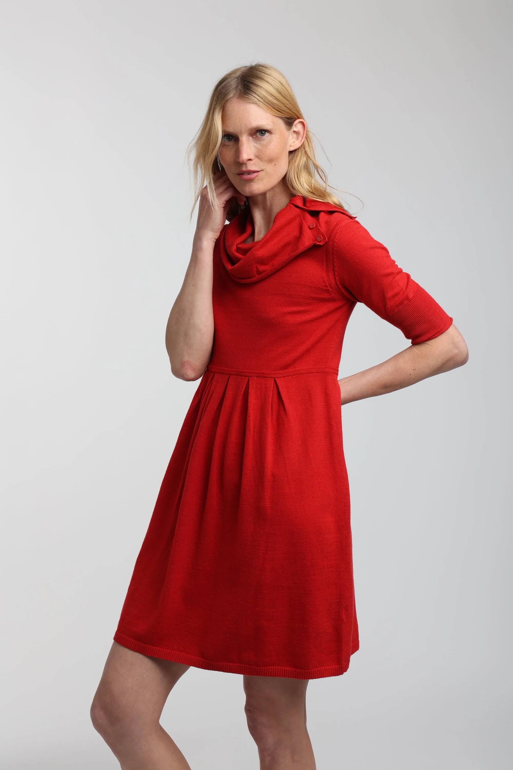 Drew Cowl Neck Mini Dress sold by Quinn product image thumbnail 3