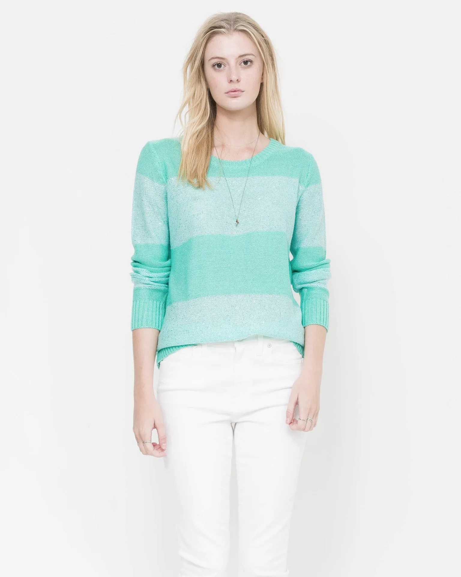 Sequin Stripe Crew sold by Quinn product image thumbnail 4