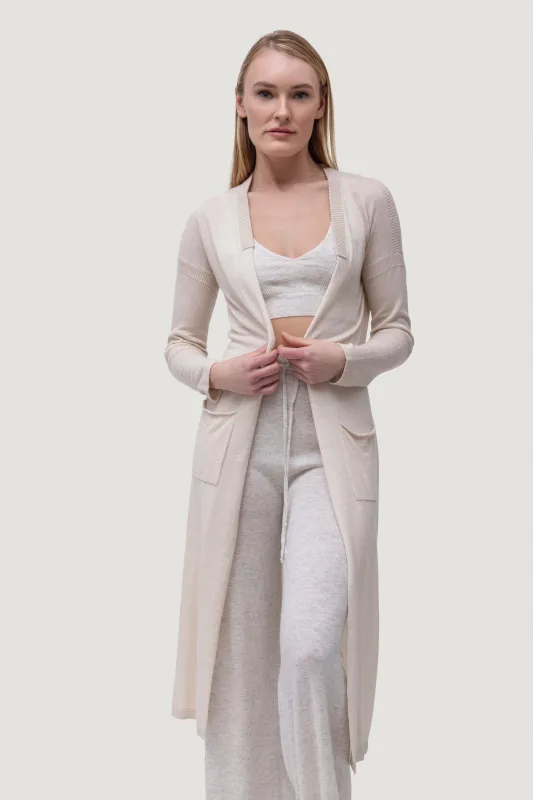 Cashmere & Linen Maxi Cardigan sold by Quinn