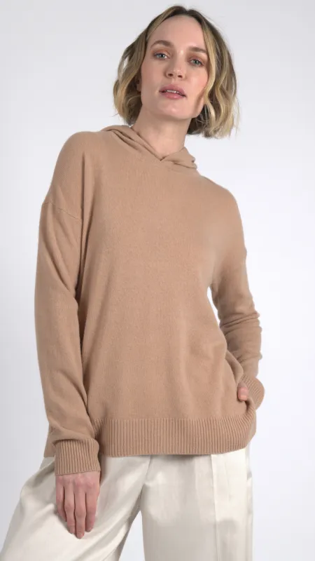 Carly Cashmere Pullover w/ Hood sold by Quinn