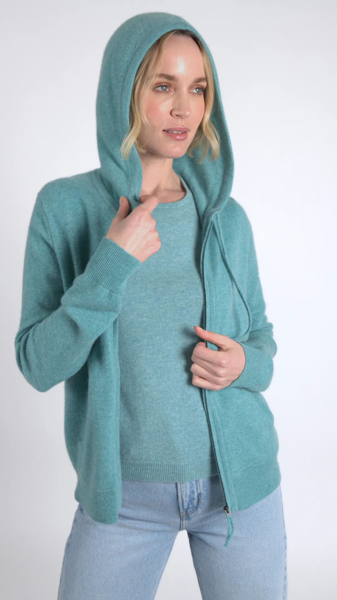 Cashmere Zip Hoody sold by Quinn product image thumbnail 2