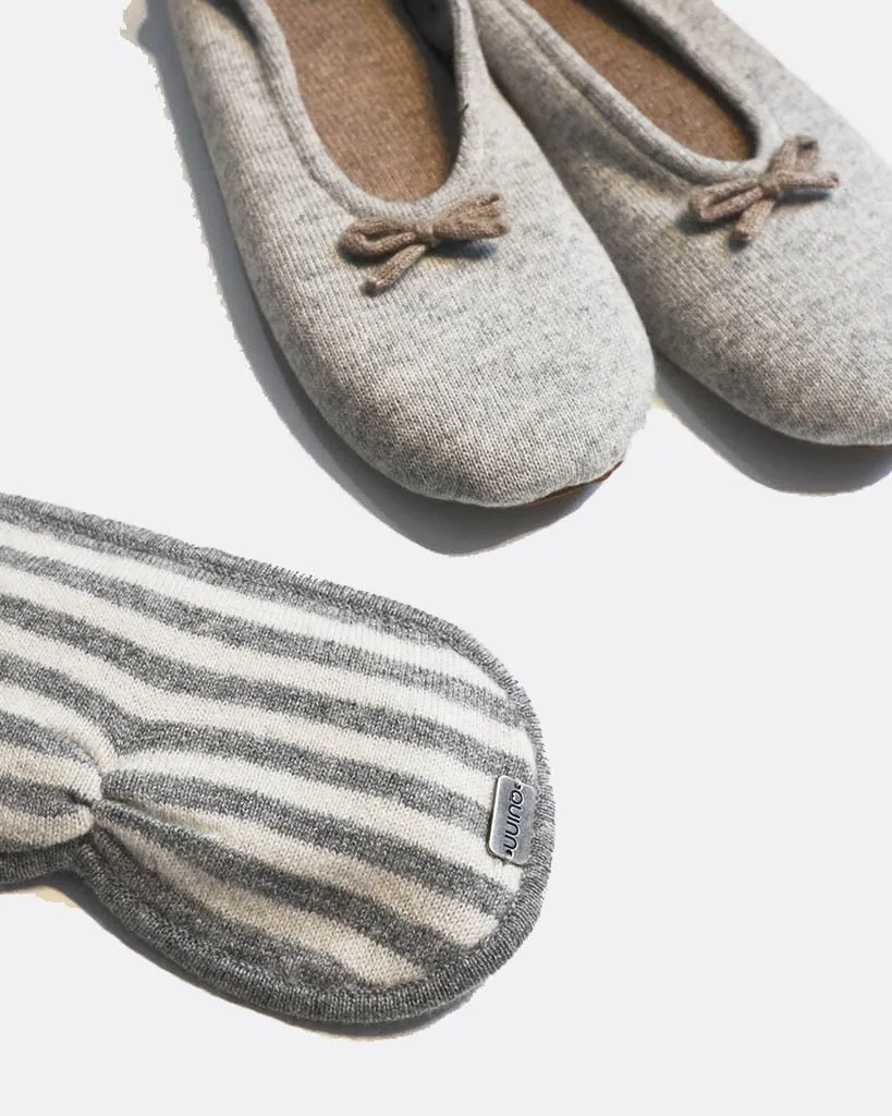 Cashmere Slippers & Eyemask Set sold by Quinn product image thumbnail 3
