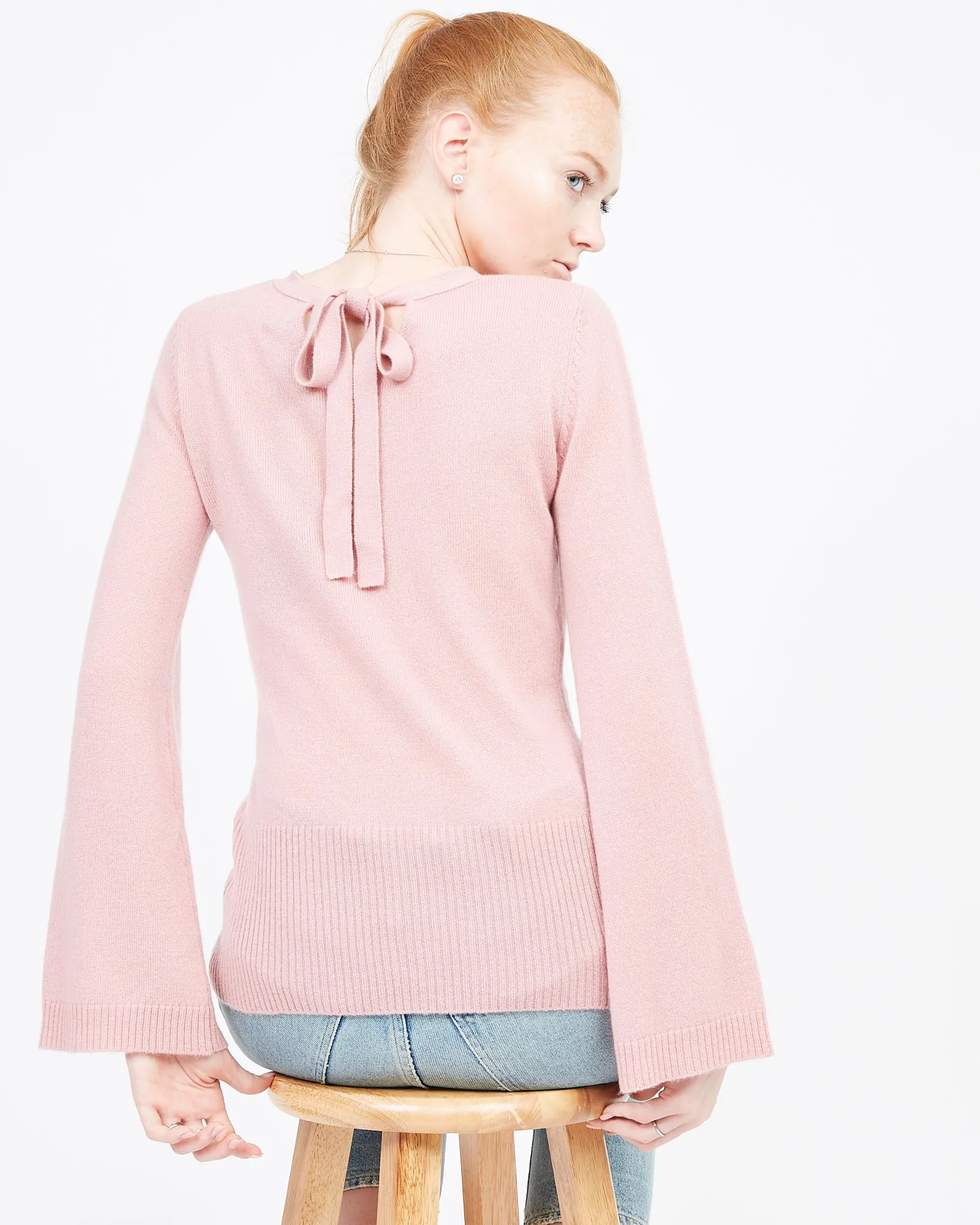 Cashmere Bow Back Sweater sold by Quinn product image thumbnail 2