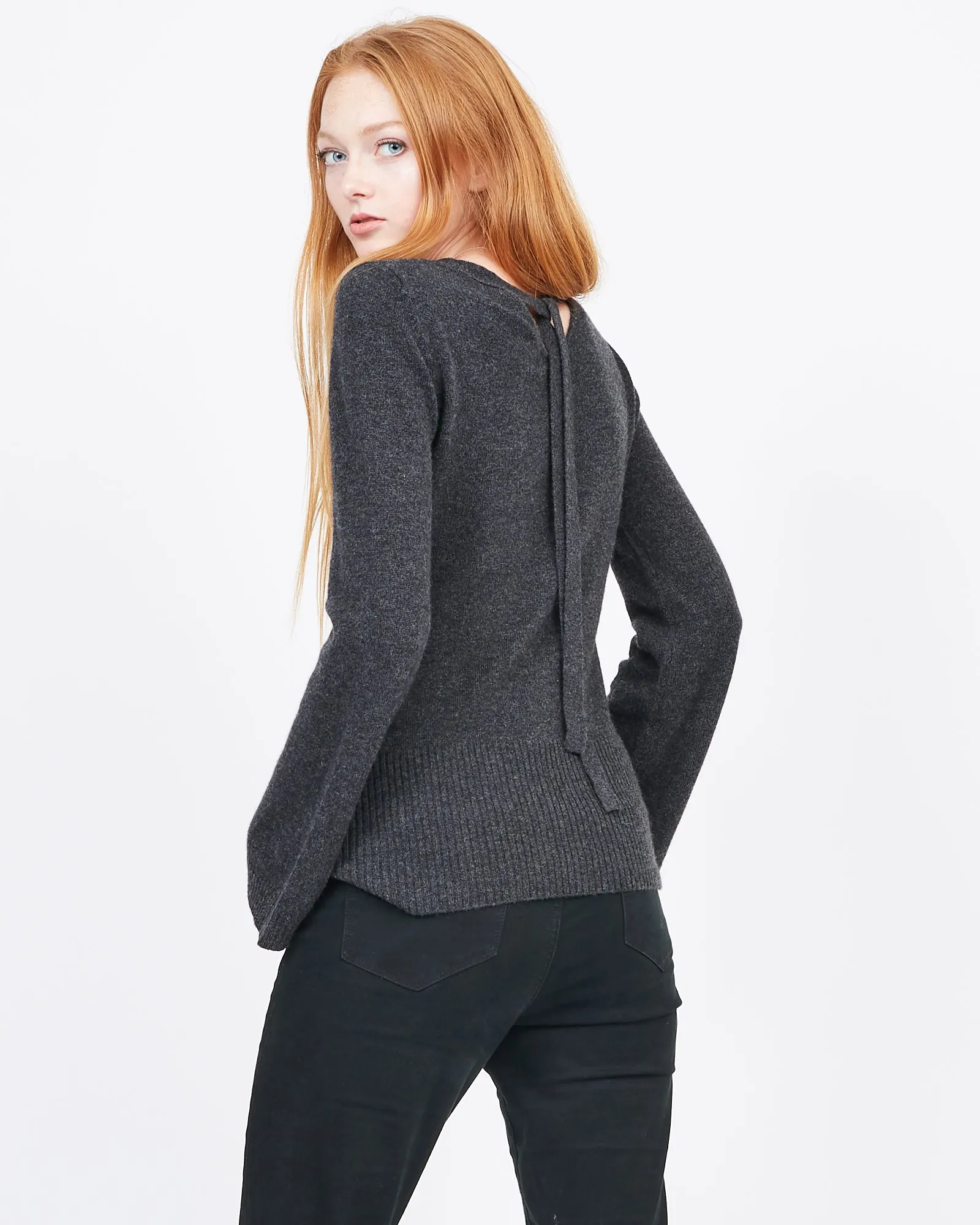 Cashmere Bow Back Sweater sold by Quinn product image thumbnail 3