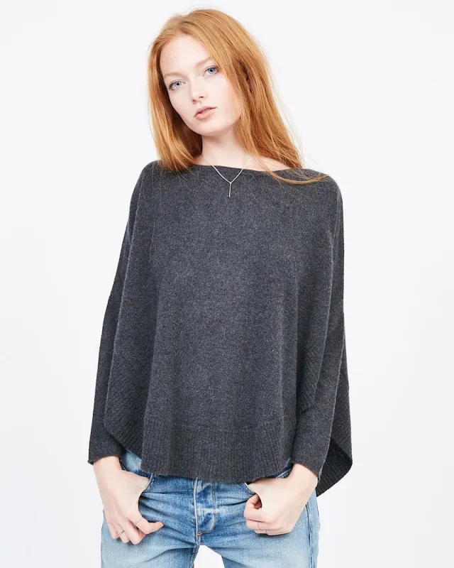 Poncho-Style Cashmere Pullover sold by Quinn