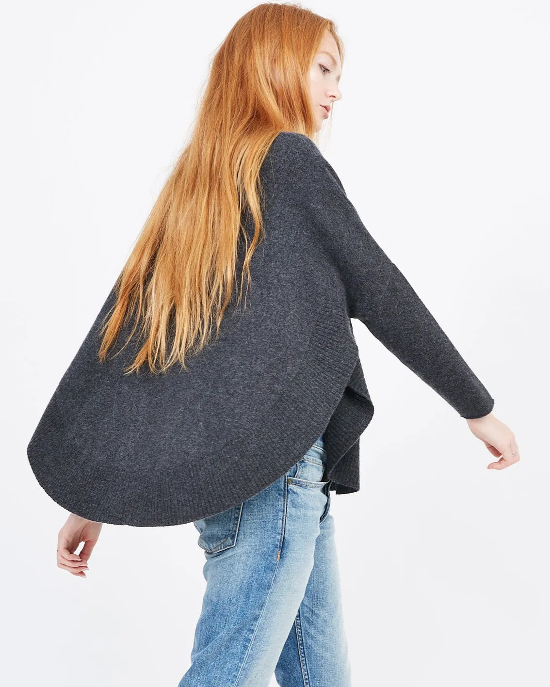 Poncho-Style Cashmere Pullover sold by Quinn product image thumbnail 2