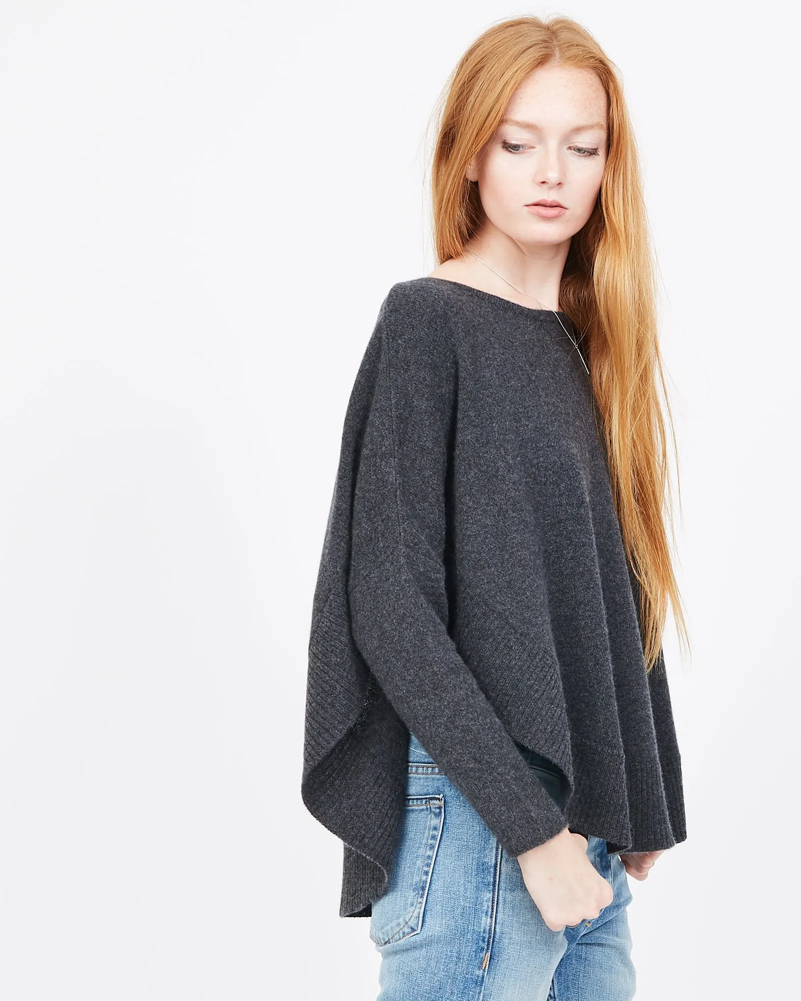 Poncho-Style Cashmere Pullover sold by Quinn product image thumbnail 3