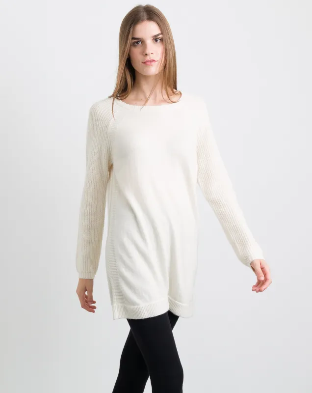 CASHMERE BOAT NECK TUNIC sold by Quinn